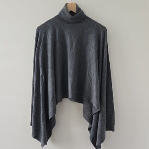 All Saints Charcoal Cowl Neck Sweater